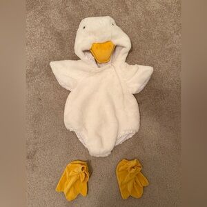 Pottery Barn Kids White and Yellow Duck Costume